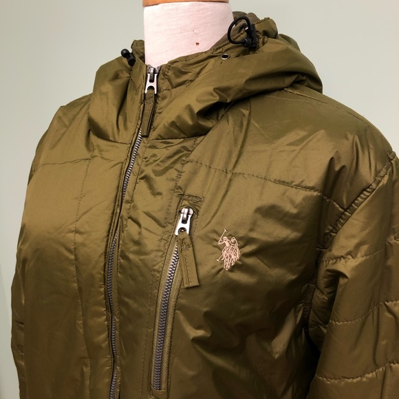 U.S Polo Assn. | Men's Puffer Jacket | Green | Large - Picture 2 of 4